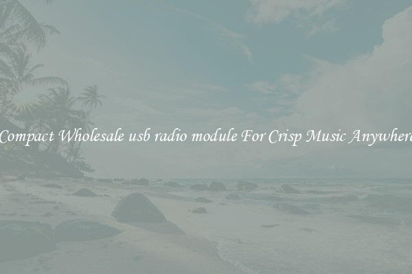 Compact Wholesale usb radio module For Crisp Music Anywhere