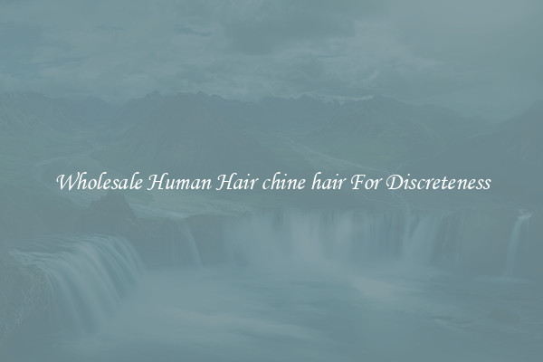 Wholesale Human Hair chine hair For Discreteness
