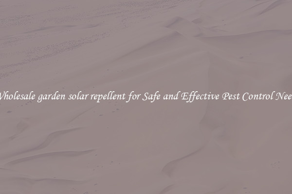 Wholesale garden solar repellent for Safe and Effective Pest Control Needs