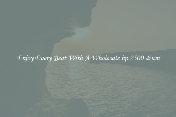 Enjoy Every Beat With A Wholesale hp 2500 drum