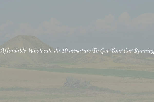 Affordable Wholesale du 10 armature To Get Your Car Running