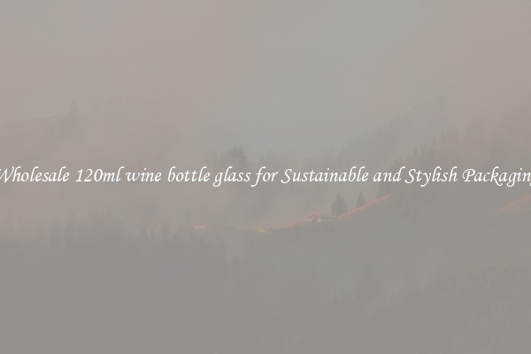 Wholesale 120ml wine bottle glass for Sustainable and Stylish Packaging