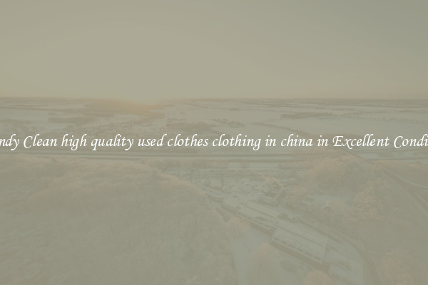 Trendy Clean high quality used clothes clothing in china in Excellent Condition