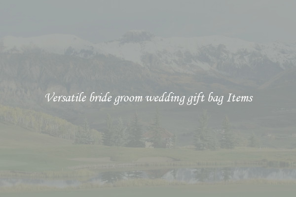 Versatile bride groom wedding gift bag Items